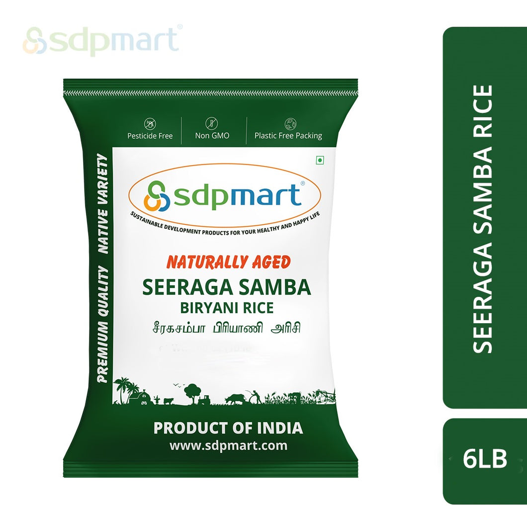 R5 - SDPMart Premium Seeraga Samba Rice (Zip lock pack) - 6Lb